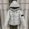 Mens Hooded Quilted Short Puffer Jacket Streetwear Casual Winter Warm Coat
