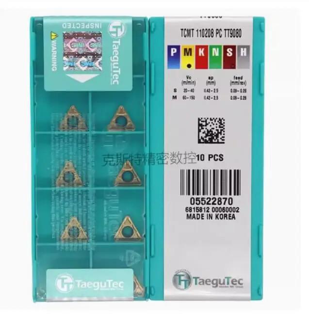 TaeguTec / TCMT110208PC TT9080 /Original genuine CNC alloy blade 10 PCS