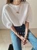 Korean Dongdaemun INS Style Casual Bubble Sleeve T-Shirt for Women