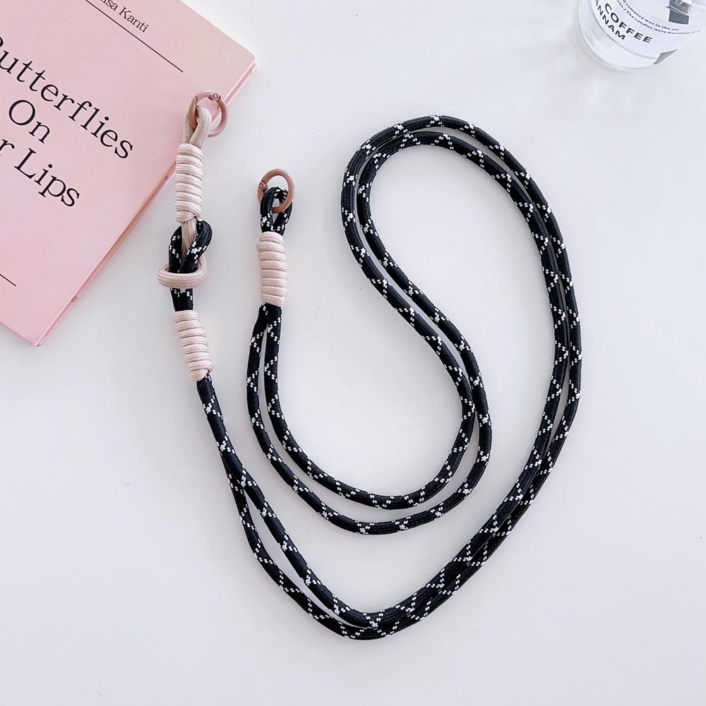 אוניברסלי Crossbody ארוך טלפון נייד שרוך בד רחב רצועת צוואר רצועת חבל פנינת נשים קישוטי תליית שרוך נגד אבוד