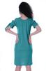 Moomaya Cold Shoulder T-shirt Dress Round Neck Casual Knee Length Summer Dresses For