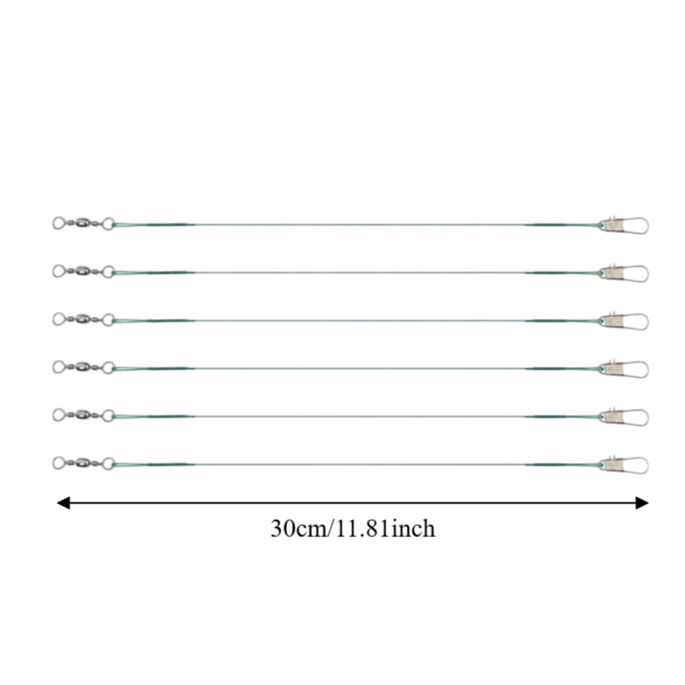 100PCS Steel Fishing Wire Leaders with Snaps Leader Wire Portable Wire Leaders  Hook Connection