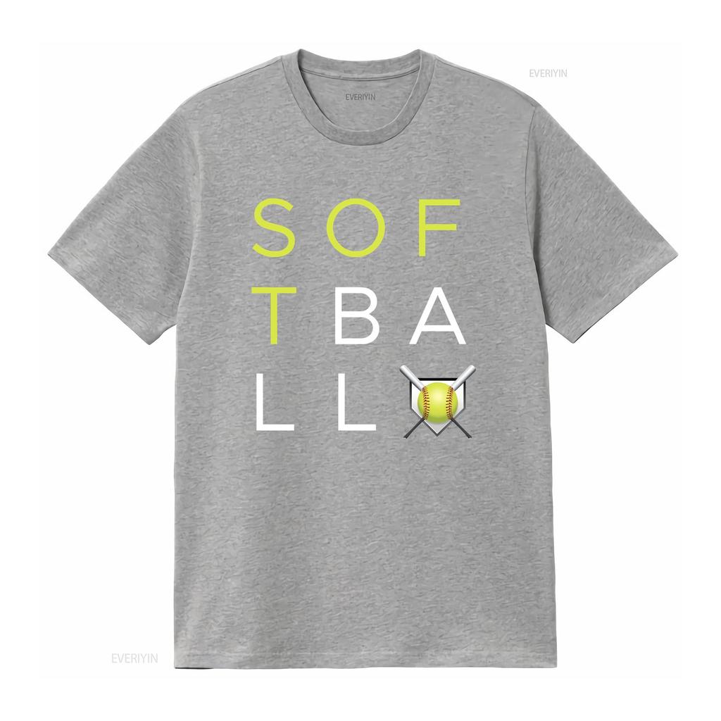 Softball Fan T Shirt Birthday vintage Washed Comfortable Stretched Stylish designer clothes fashion streetwear