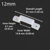 200 Pack 8/10/12mm LED Strip Clip Silicone Flexible Light Holder Clip Waterproof White LED Strip Light Clip