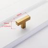 Brushed Gold & Black Stainless Steel Drawer Handle for Cabinets and Wardrobes