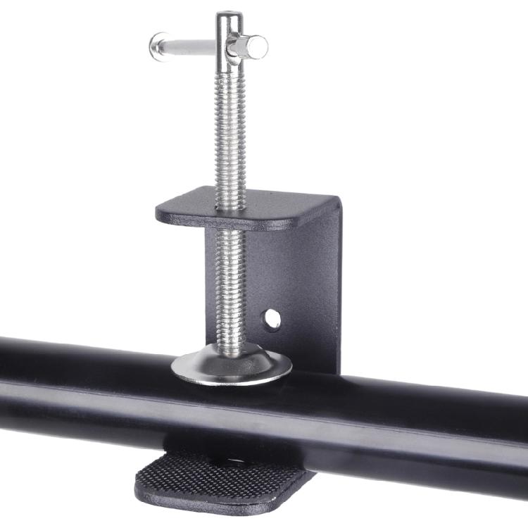 Flexible Photography U Clamp With NonSlip Rubber Base And 2 Standard 1/4inch Screw Mounts For Equipment Attachment