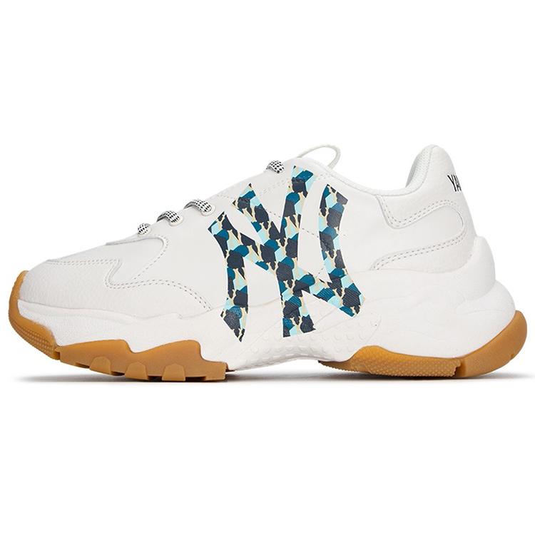 

New MLB Big Ball Chunky Cushioning Anti Slip And Wear Resistant Height Increasing Low Top Chunky Sneakers Unisex White 3ASHCGM2N-50WHS 44
