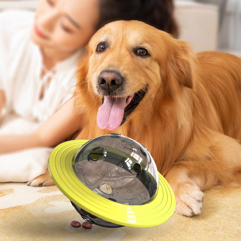 Shape Spacecraft Dog Chew Toy Food Leakage Pet Toys