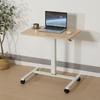 Pneumatic Height Adjustable Sit-Stand Mobile Desk, White