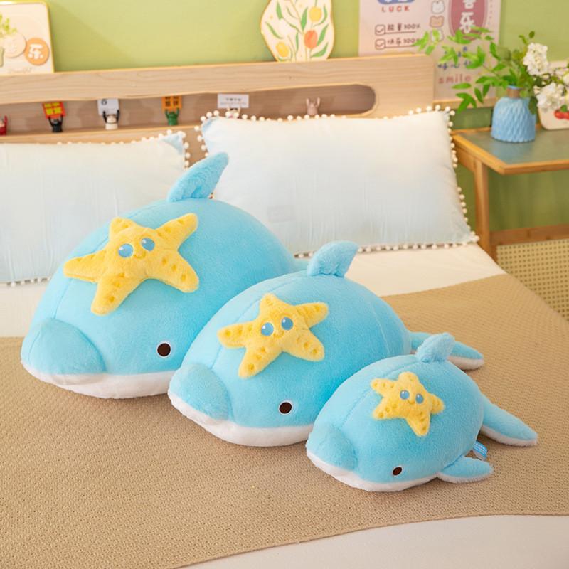 Plush Dolphin Toy With Pp Cotton Filling For Kids And Baby Sleep Comfort