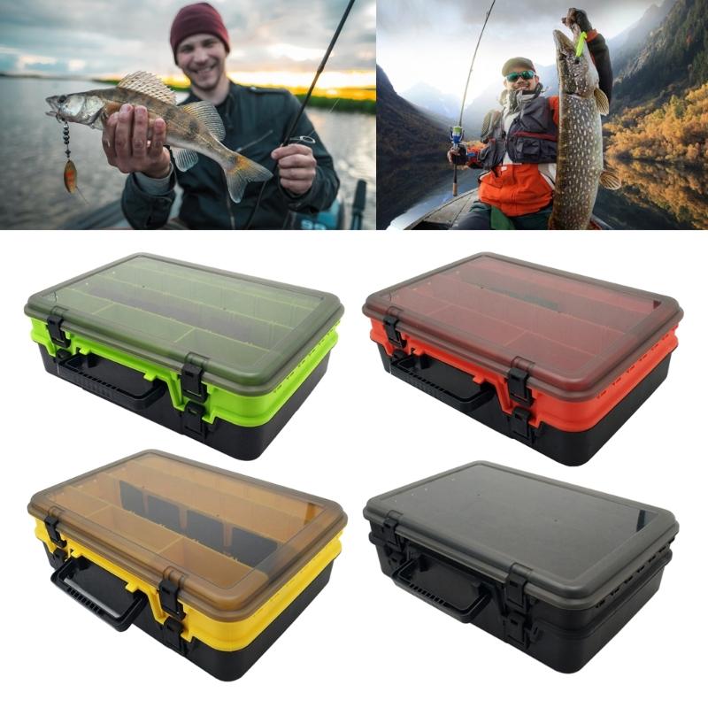 Fishing Hook Organizers Clear Adjusted Dividers Terminals Tackle Case