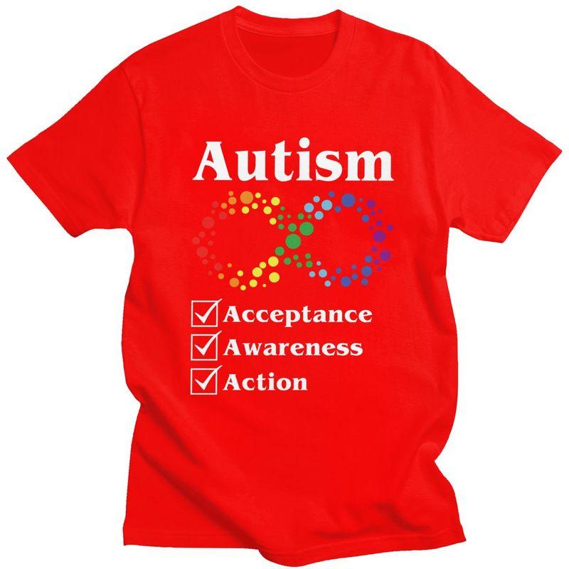 

Men Autism Acceptance Awareness Action T Shirt Summer Short Sleeve 100 Cotton Tshirt Casual Creative Graphics Tees Shirt S