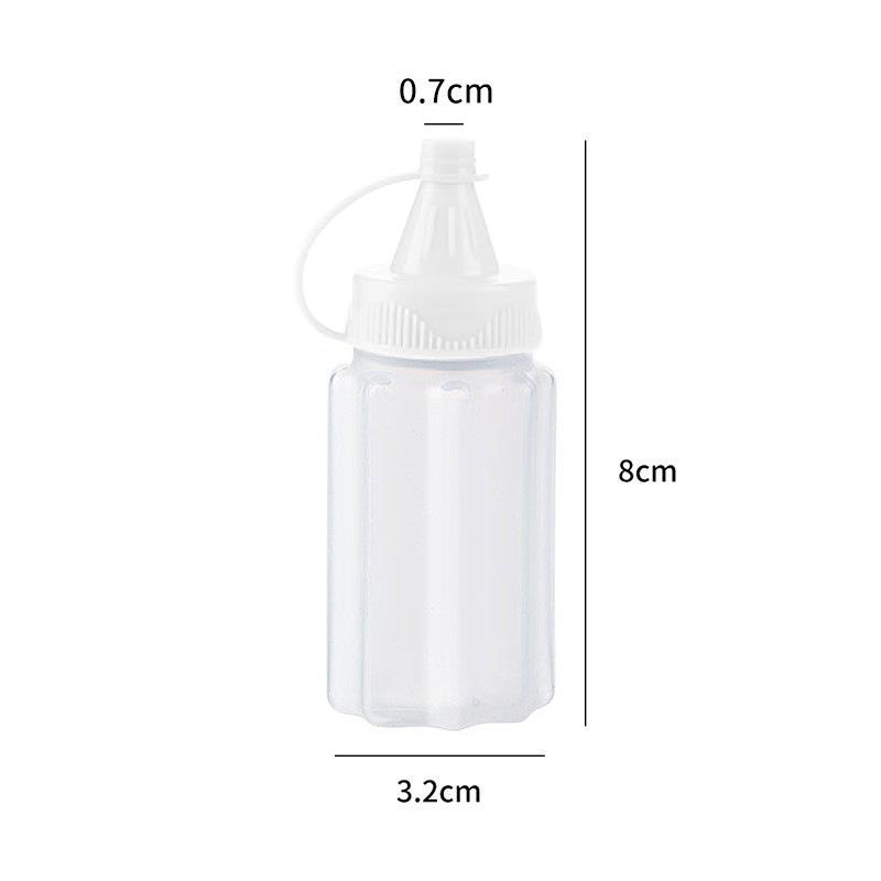 Squeeze Salad Sauce Bottle Set Food-Grade Condiment Dispenser Jam Container Outdoor BBQ Seasoning Bottle Home Sauce Storage