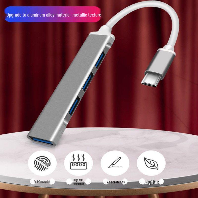 USB 3.0 Multi-Port Hub Splitter with Type-C for Laptops, Tablets, and Desktops