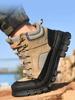 Safety Shoes Men Steel Toe Work Sneakers Anti-smashing Anti-puncture Indestructible Work Shoes Protective Safety Boots