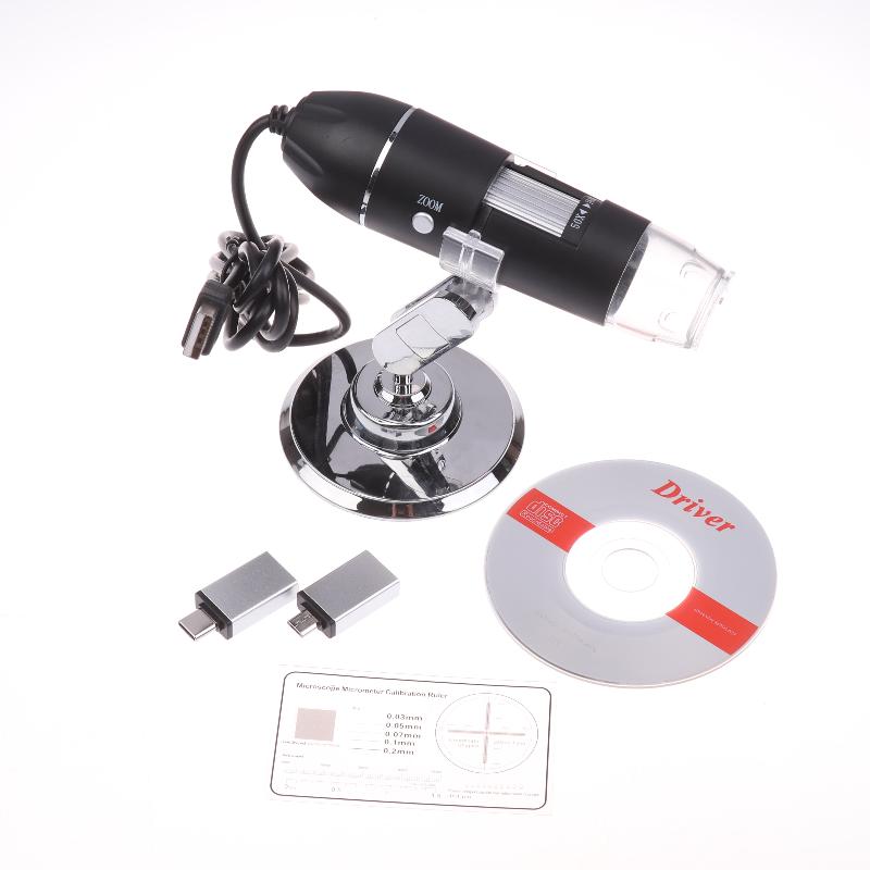 1600X USB Microscope, 1080P HD Soldering Microscope With 8 LEDs, Compatible With Mobile Phones/Computers