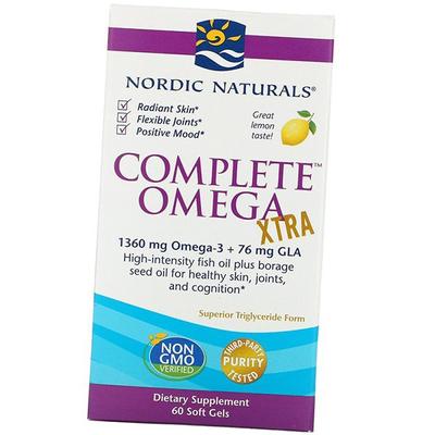 Hochintensives Fischöl, Omega 3 6 9, Complete Omega Xtra, 60 Gelkapseln Zitrone (67352052)