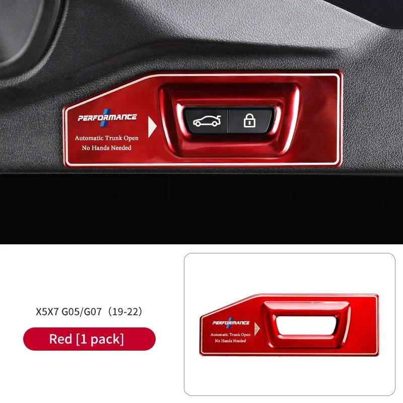BAGI7 2026 Car Sticker Car Electric Tailgate Reminder Sticker Carbon Trunk Switch Cover For BMW X1 X2 X3 X4 X5 X6 X7 G05 G20 G30 6GT E