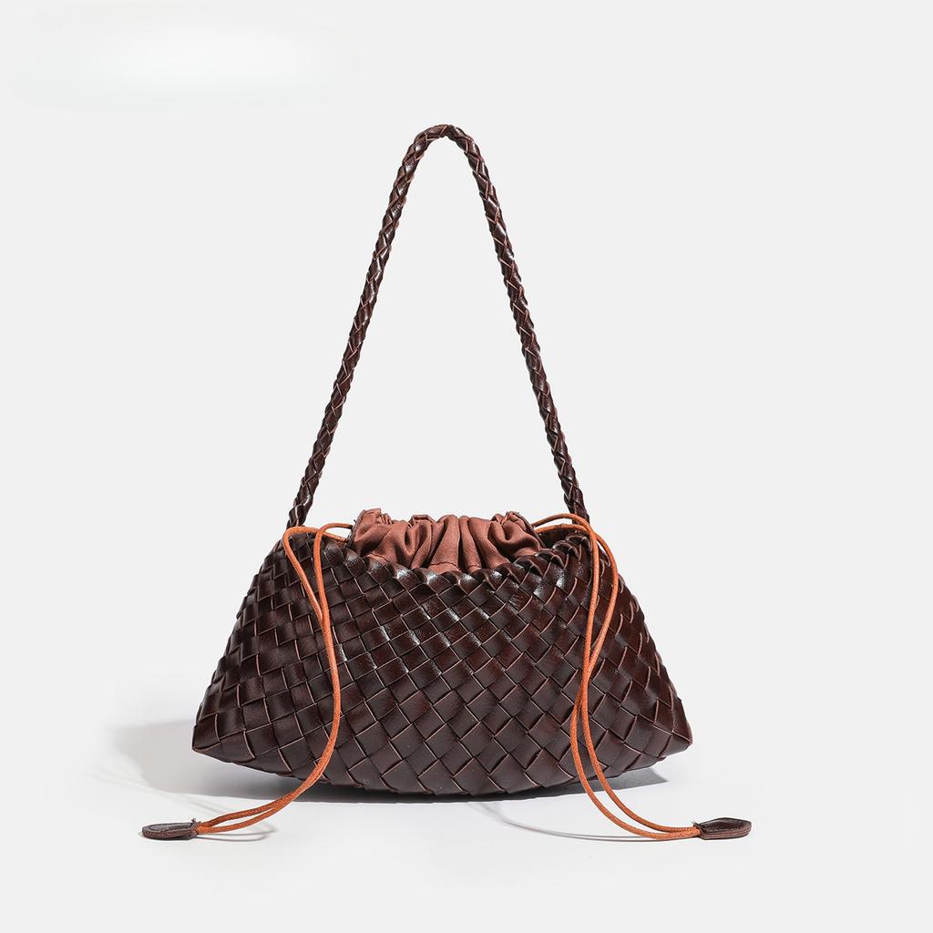 Borsa alla moda tessuta a mano, Cesto per verdura da portare a mano, Borsa a tracolla, Borsa quadrata piccola unica e di tendenza