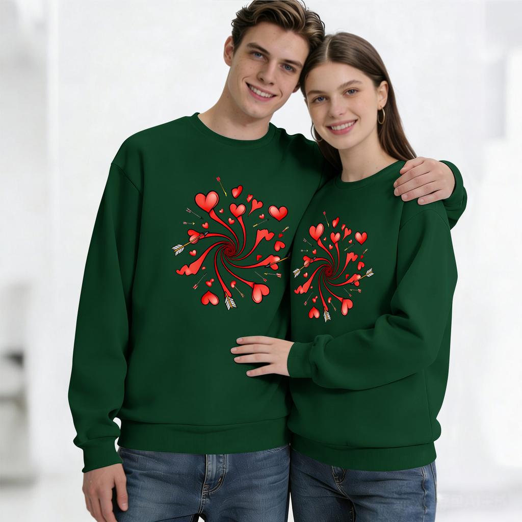 Men's Round Neck Long Sleeve Top, Unisex, Couple Casual Sports Top