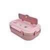 Lunch Box Stainless Steel Sealed and Insulated Lunch Box  Proof Cartoon Lunch Box for Kids Adults(Blue )
