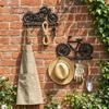 With 4 Hooks Wall Mount Key Holder Retro Tool Storage Rack Multifunctional Coat Hooks  Living Room