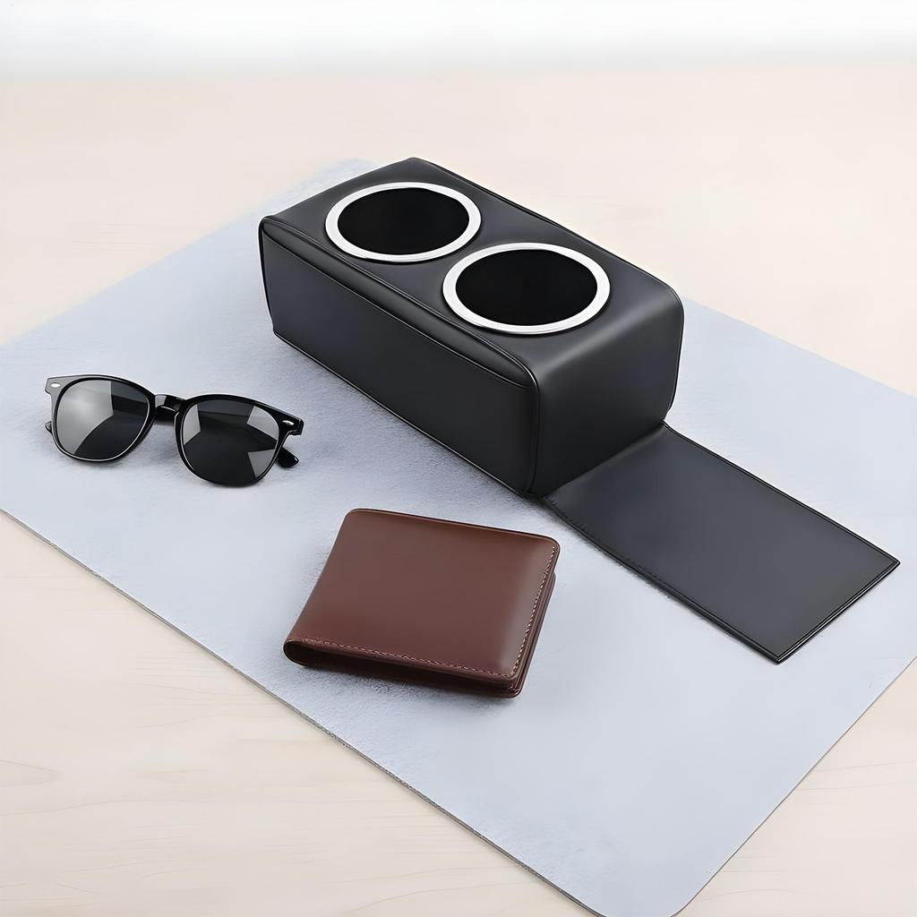 Extra Cup Holder For Car Modern Leather Storage Couch Cup Holder Car Accessories For Cell Phone Snack Remote Water Bottle Truck