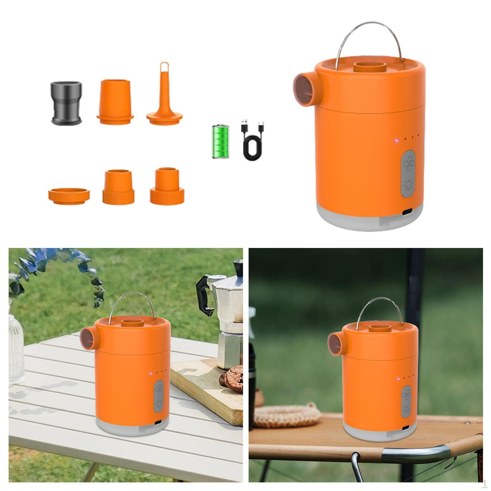 

Электрический воздушный насос для накачивания и спуска воздуха, многофункциональный мини-с подсветкой для палатки