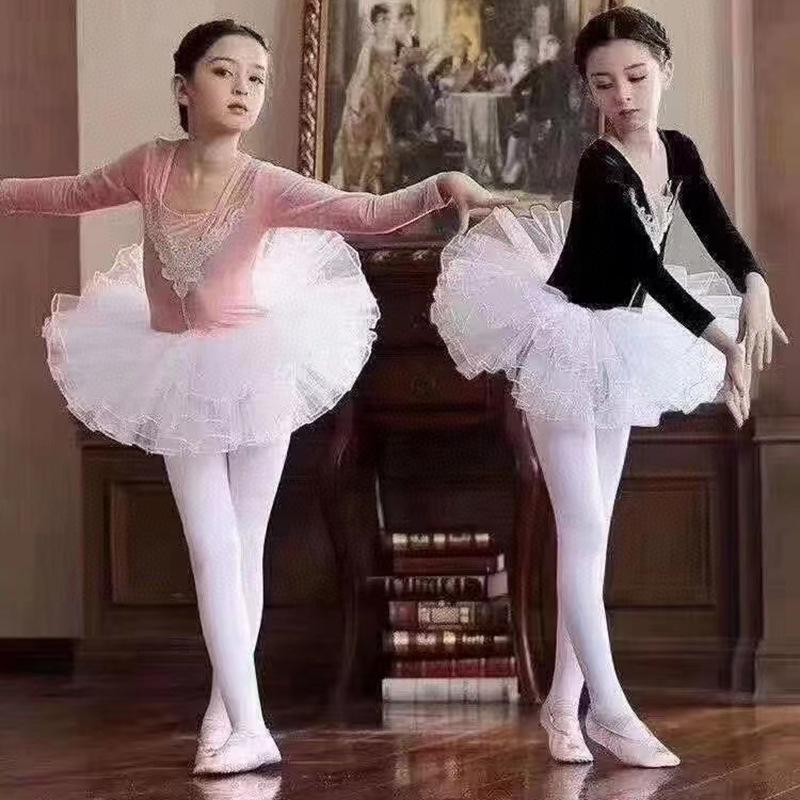 Girls' Flesh-Colored Dance Leggings and Stockings for Autumn and Winter
