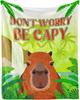 Capybara Flannel Throw Blanket Cute Animals Pattern Blanket Lightweight Comfortable Warm Super Soft Blanket for Couch Bed Sofa