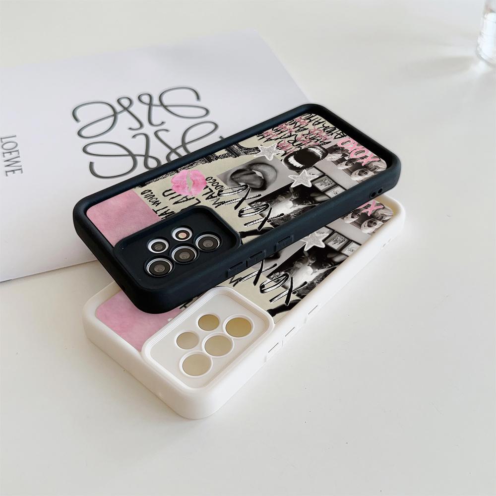 Creative Lip Print Phone Case For Samsung Galaxy S25 FE S26 S24 S23 S22 S21 S20 Plus Note 20 Ultra 5G S25 Plus S26 Ultra Cover