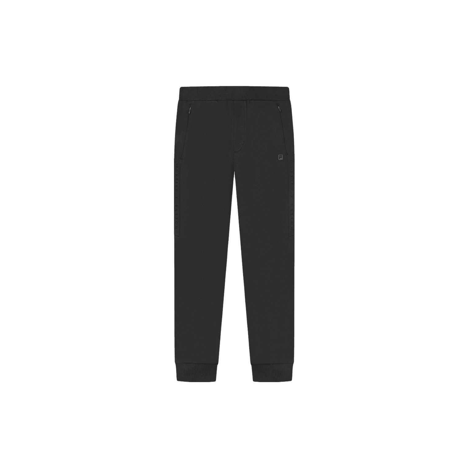 

FILA Solid Color Tapered Knit Sports Pants Men bottoms Black F61M347602A-BK M