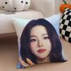 Elegant Korean Beautiful Singer KKarina Cushion Cover Throw Pillow Cover Hidden Button Durable Polyester Chair Cushion