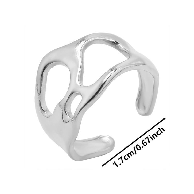 Fashionable Comfortable Rings Unique Irregular Alloy Rings Fashion Accessory Comfortable Wear Ring for Stylish Outfits