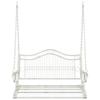 Swing Bench Steel 115 x 61 x 63 cm Antique White