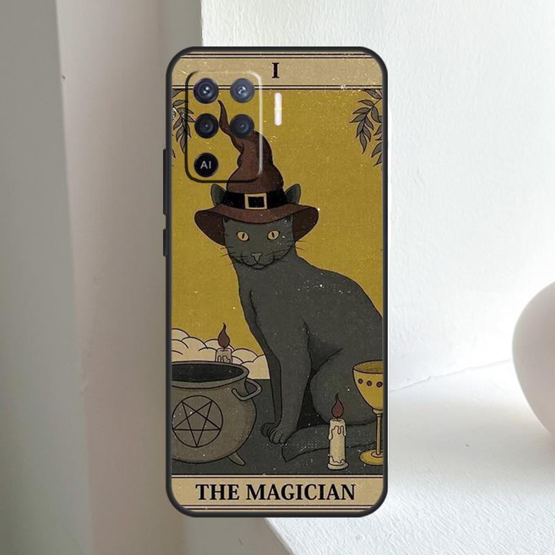 

Moon Tarot Witch Cat For OPPO A96 A76 A16 A5 A6 Pro A15 A17 A57 A18 A38 A58 A78 A98 A54 A74 A94 A40 A60 A80 Case OPPO A5 Pro 5G