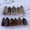 Natural Smoky Quartz Hexagonal Prism Crystal Pillar for Home Decoration