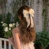 Women Hairpin Hairband Sweet, Fashionable Mesh Bow Tassel Hair Accessories for Women
