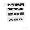 ABS Car Front Grille Emblems Rear Trunk Decals Logo Letters Fender Badge Sticker Auto Accessories for Cadillac XT4 28T AWD