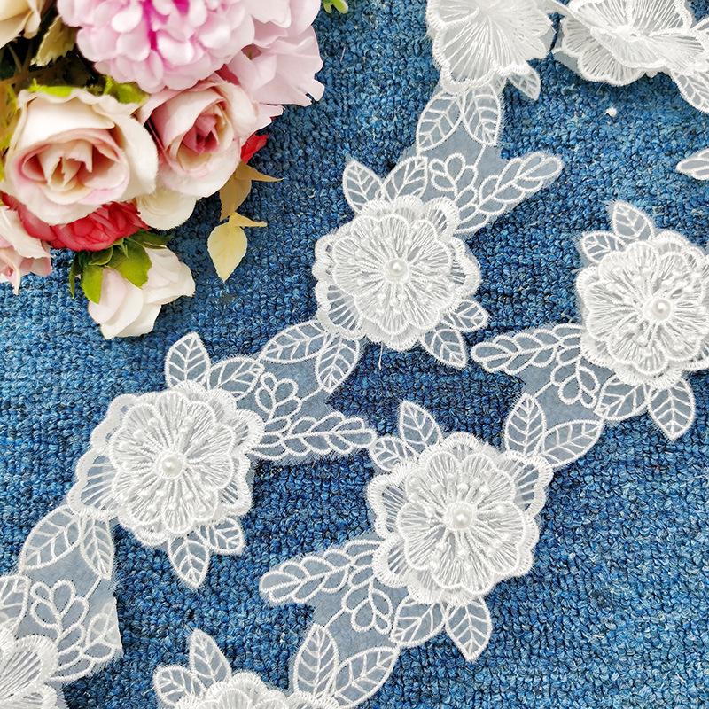 Lolita Three-Layer Embroidered Lace Beads Barcode Women'S Clothing Children'S Jewelry Diy Clothing Accessories