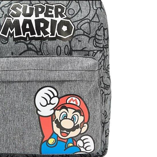 Super Mario Backpack with Front Pocket, 32x25x10 Cm, Kids School Bag, Lightweight Durable Rucksack