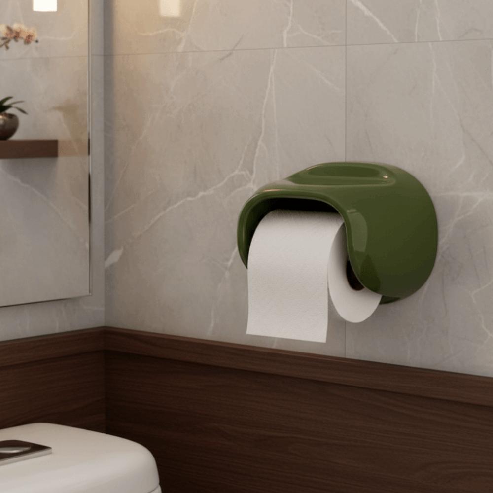 No Punching Bathroom Roll Holder Waterproof Toilet Paper Box Toilet Tissue Box Restroom