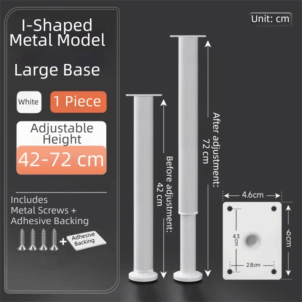 Adjustable Height Furniture Support Legs Heavy-Duty Bed Beam Support Leg  Bed Bottom