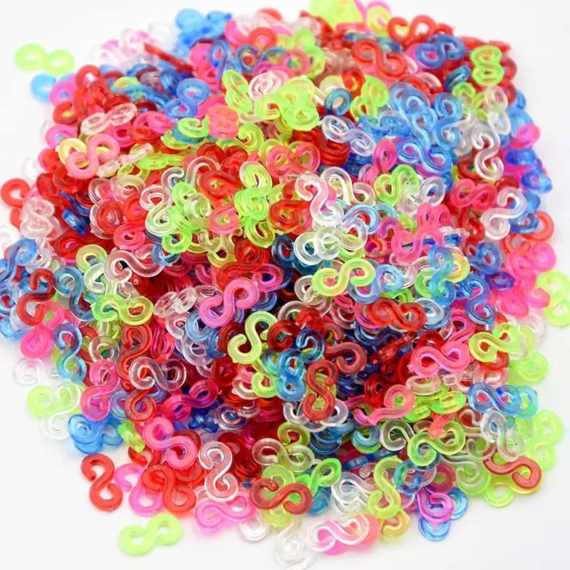 600pcs DIY Toys Rubber Bands Loom Set Kid DIY Bracelet Silicone Rubber Bands Elastic Weave Loom Bands Toy for Kids Goods