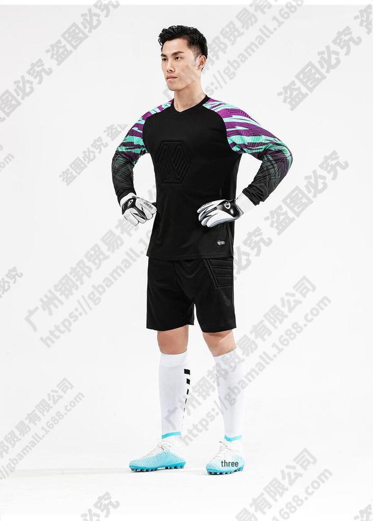 Unisex Long Sleeve Goalkeeper Kit: Protective Jersey & Pants for Training and Competition