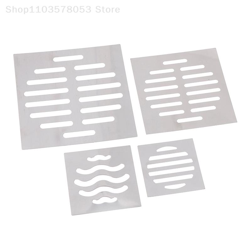 1Pc Square Floor Drain Cover Drain Hole Floor Drains Net Cover Stainless Steel Hair Catcher Filter Stopper Bathroom Parts
