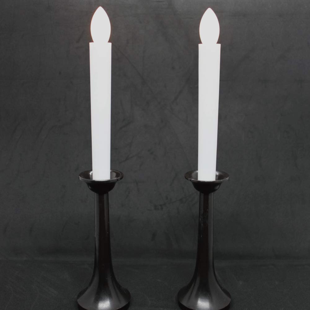 Safe and Secure LED Candles for Buddhist Altars, Standard Size 17.5cm X 22mm (Pack of 2)