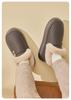 Women's Waterproof Cotton Shoes: New Antibacterial Non-Slip Leather Slippers for Autumn/Winter 2025 - Comfortable & Warm for Indoor/Outdoor Wear