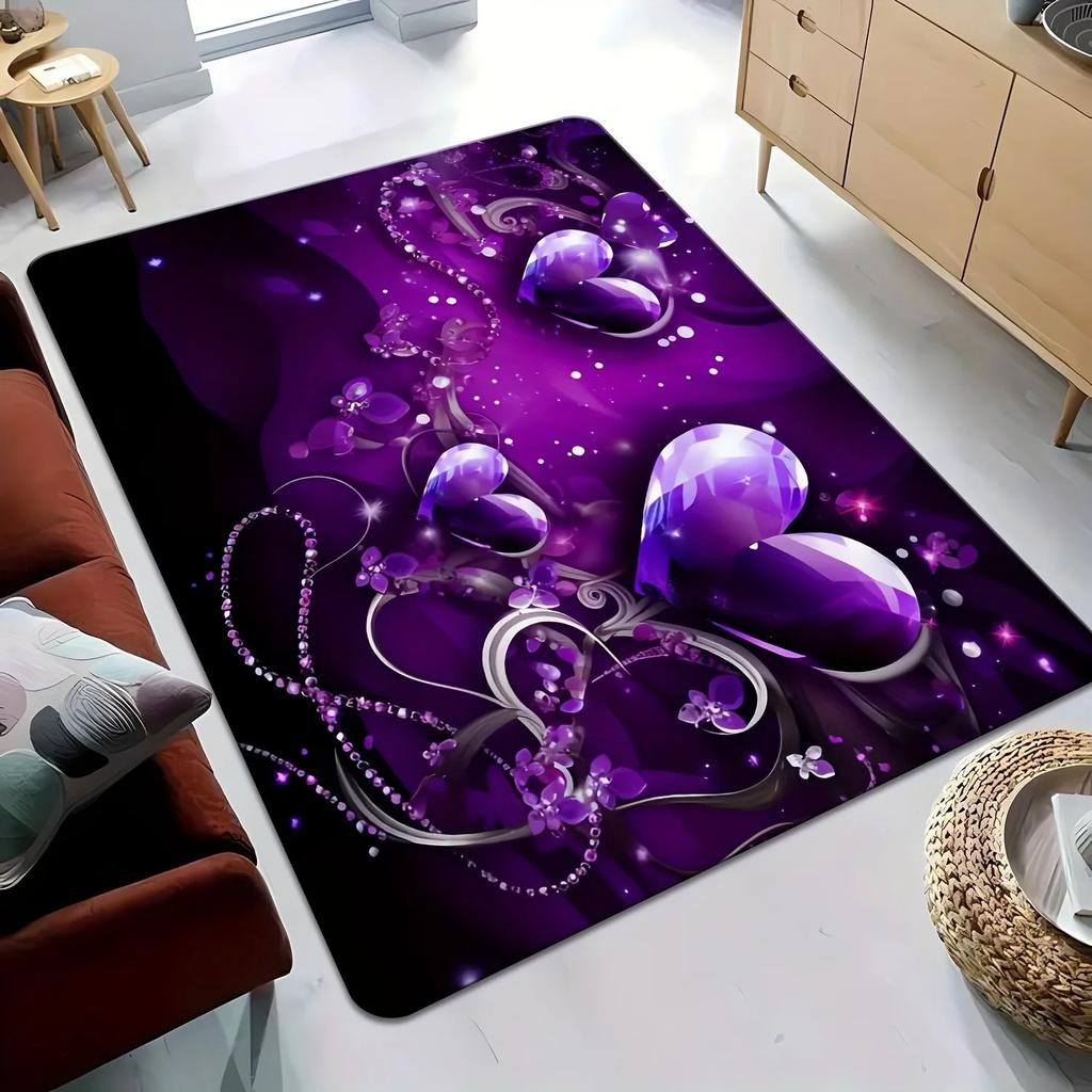 1PC Rose Pattern  Kitchen Rugs Non-Slip Home Door Mats Pop Design Bathroom Rugs Bath Mat Carpet for Home Sink Laundry Decor