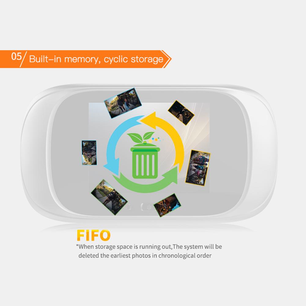 DD1 2,8 inch Digitale Deurbel Nachtzicht Deurspion Camera Viewer Deurbel